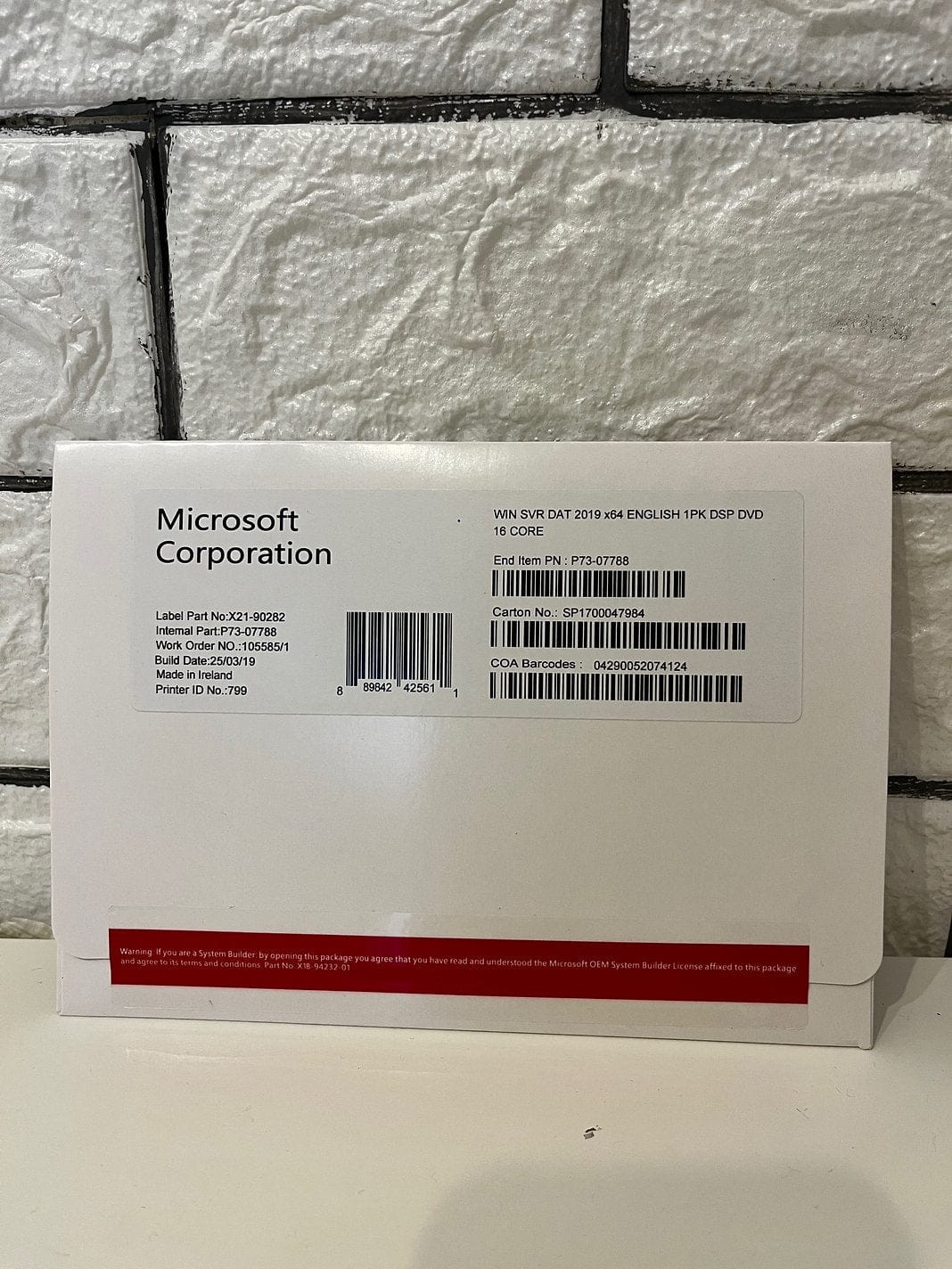 Windows Server 2019 Datacenter Box