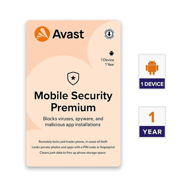 Avast Mobile Security – Premium, 1 Gerät, 1 Jahr