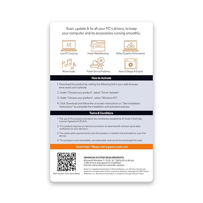 Avast Security Driver Updater 1 PC 1 Jahr