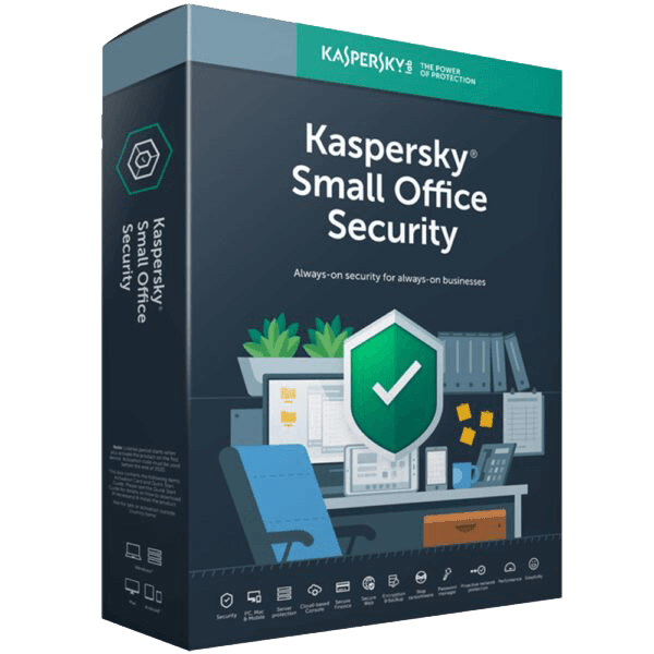 Kaspersky Small Office Security – 25 Benutzer, 25 Mobilgeräte, 3 Server