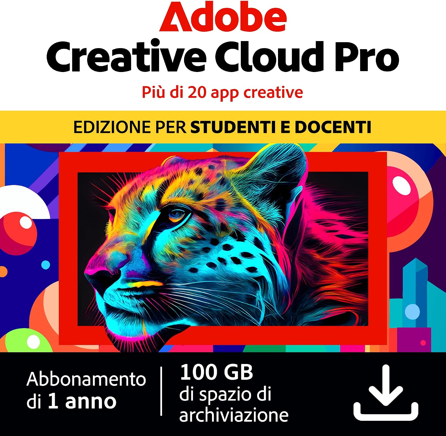Adobe Creative Cloud Studenti e Docenti 1 Anno PC/Mac