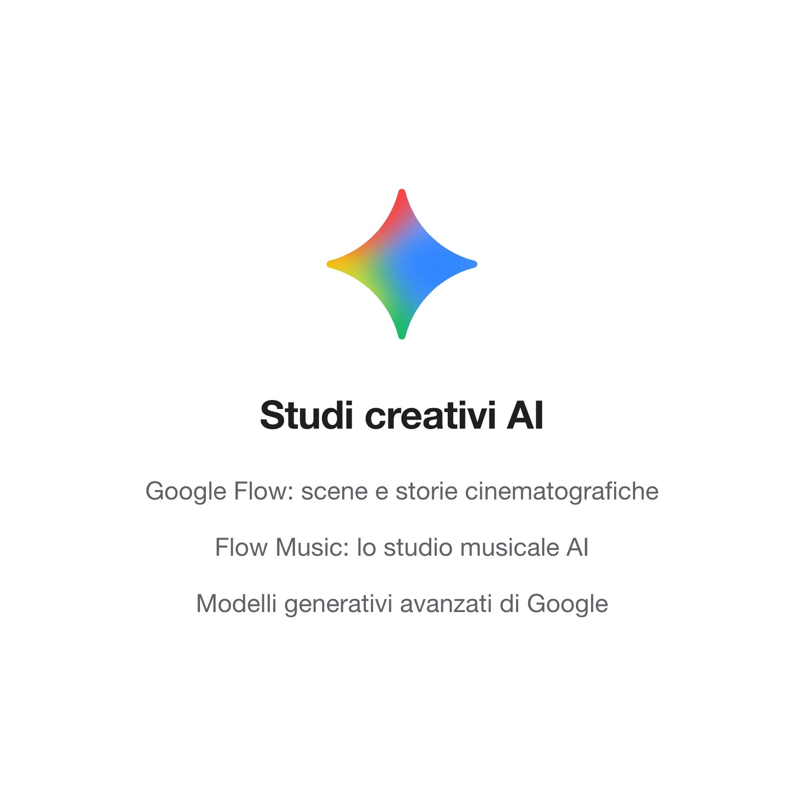 Studi creativi AI: Google Flow e Flow Music