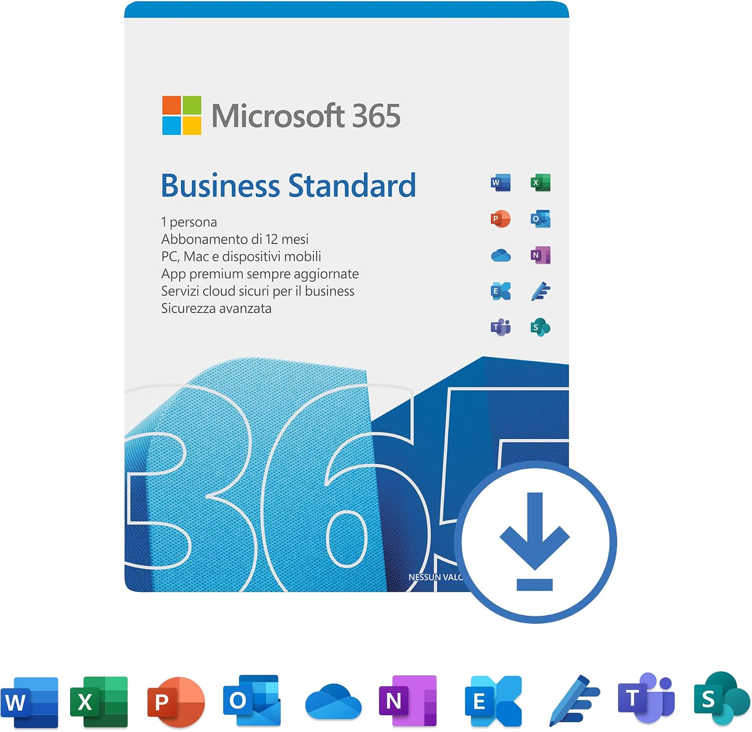 Microsoft 365 Business Standard 1 utente 12 mesi
