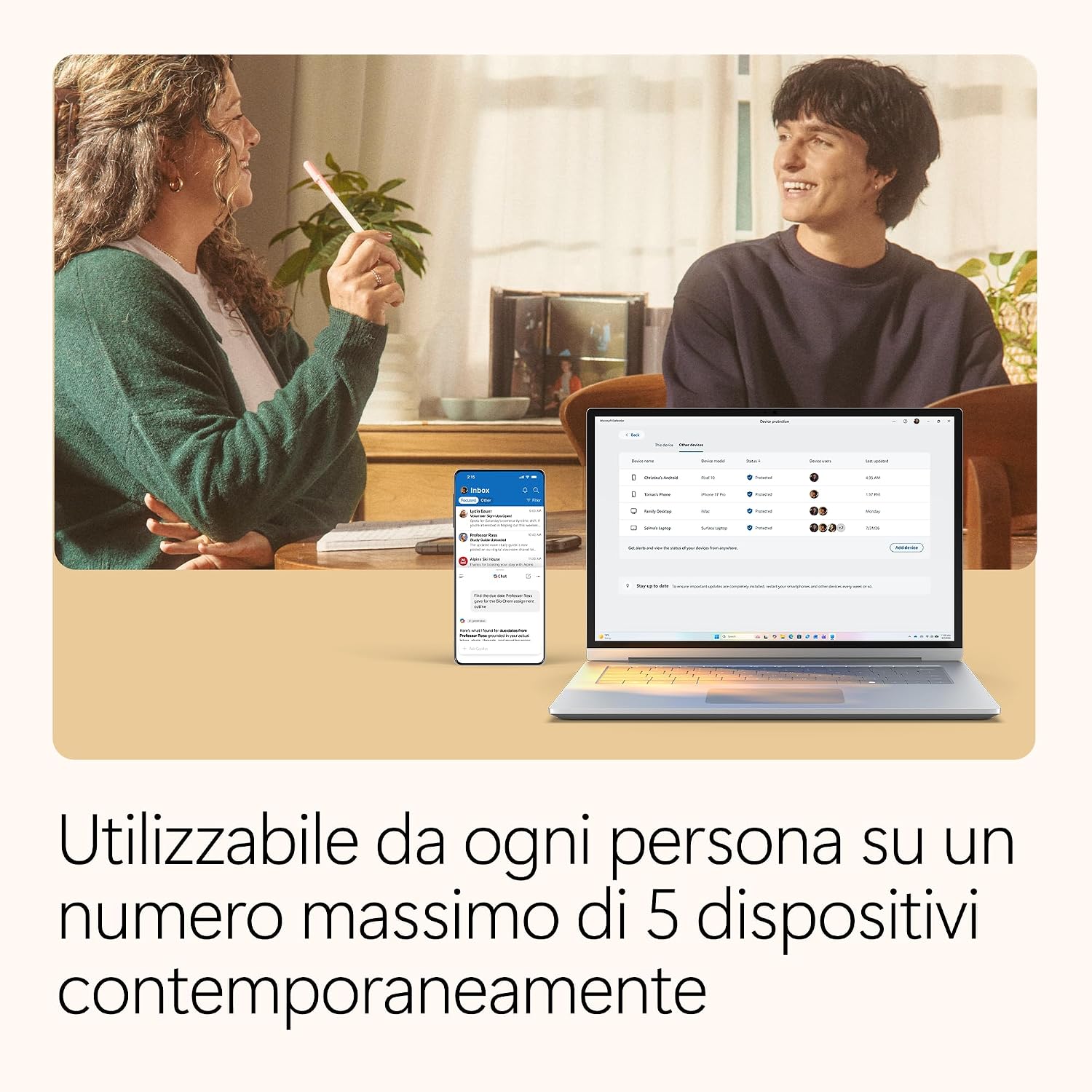 Microsoft 365 Family: 5 dispositivi contemporaneamente per persona