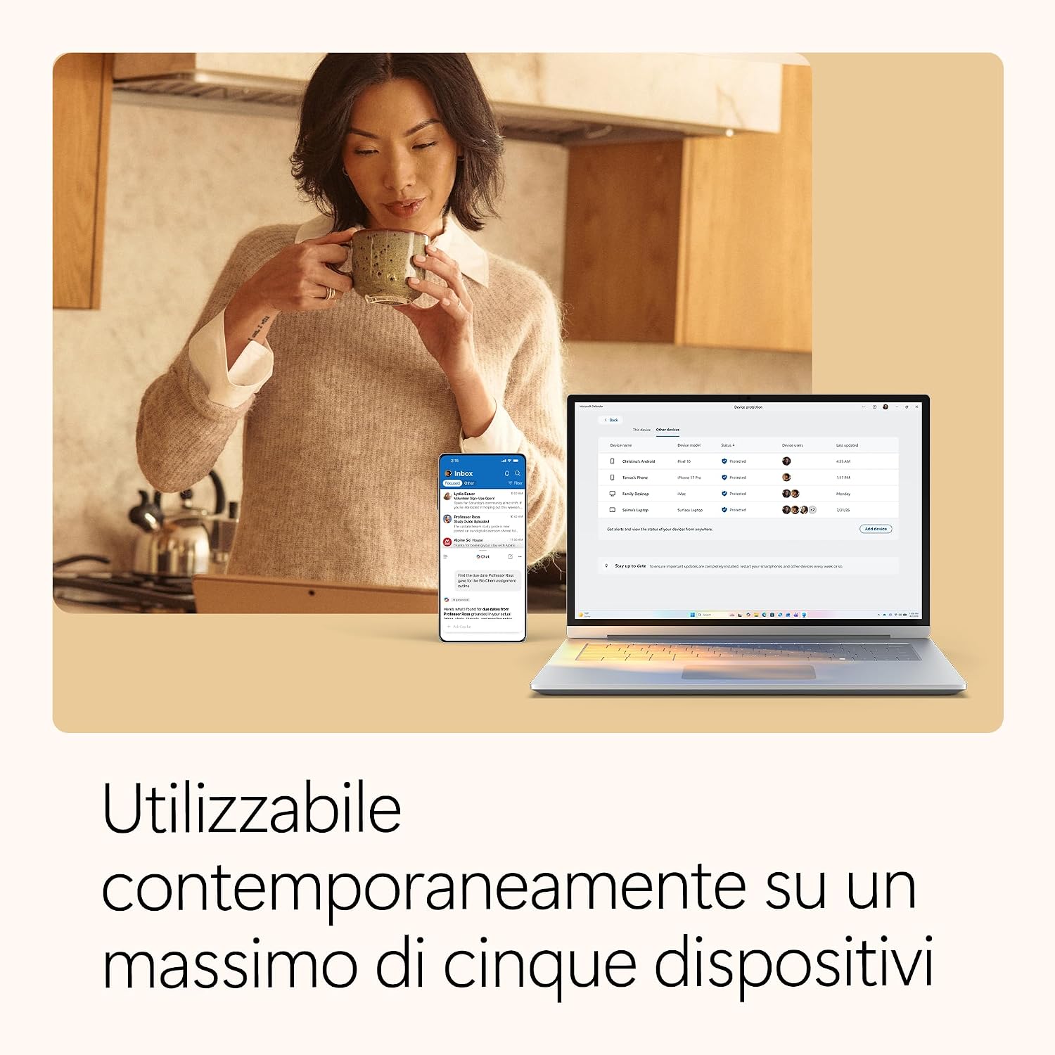 Microsoft 365 Personal: utilizzabile su 5 dispositivi contemporaneamente
